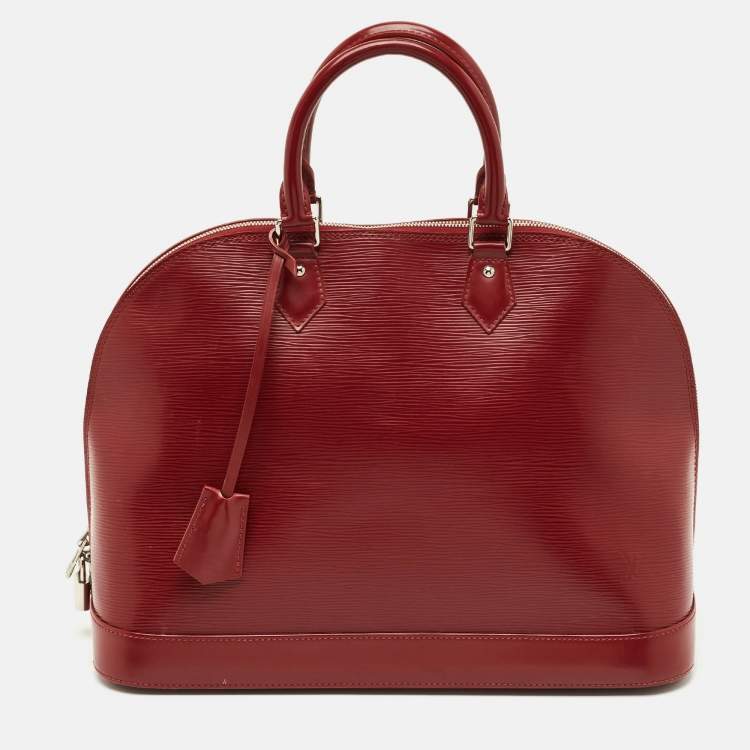 Pre Owned Louis Vuitton Rubis Epi Leather Alma GM Bag