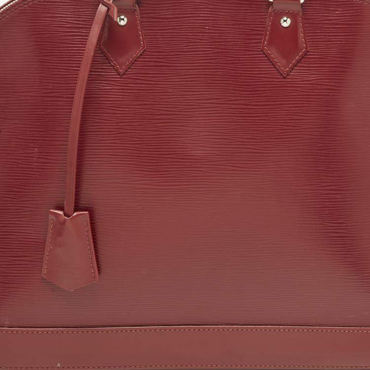 Pre Owned Louis Vuitton Rubis Epi Leather Alma GM Bag