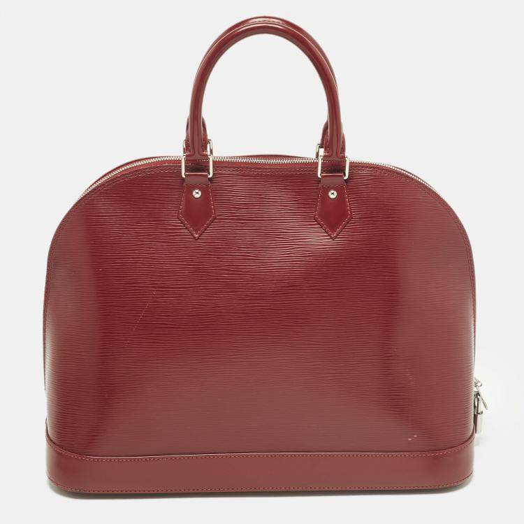Pre Owned Louis Vuitton Rubis Epi Leather Alma GM Bag
