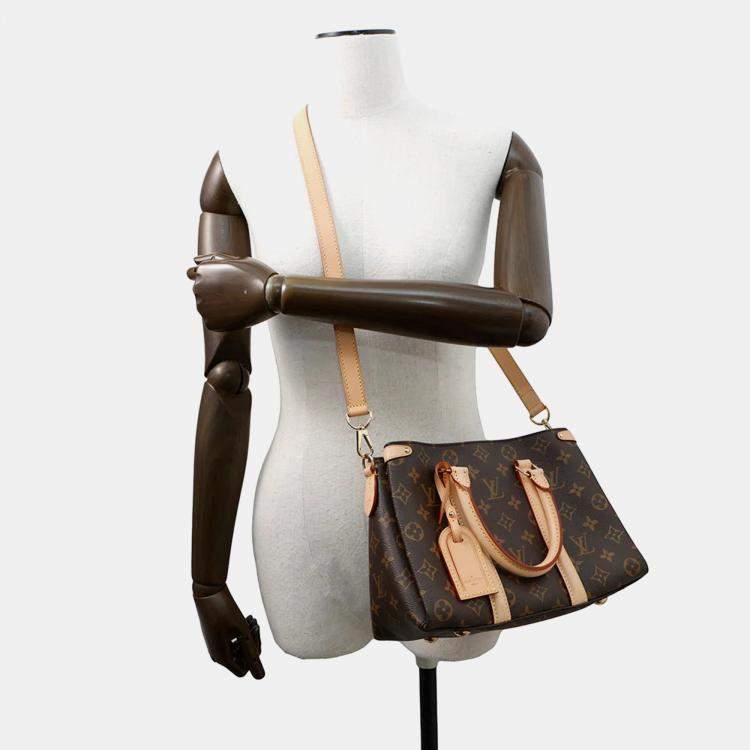 Pre Owned Louis Vuitton Soufflot BB Brown Monogram Handbag