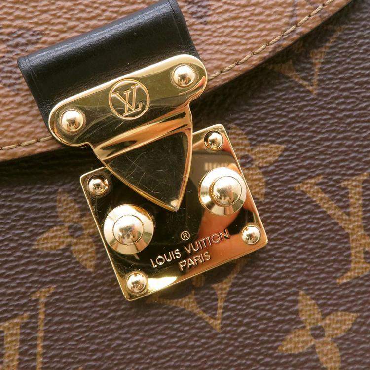 Pre Owned Louis Vuitton Camera Box Noir Monogram Reverse Canvas Handbag