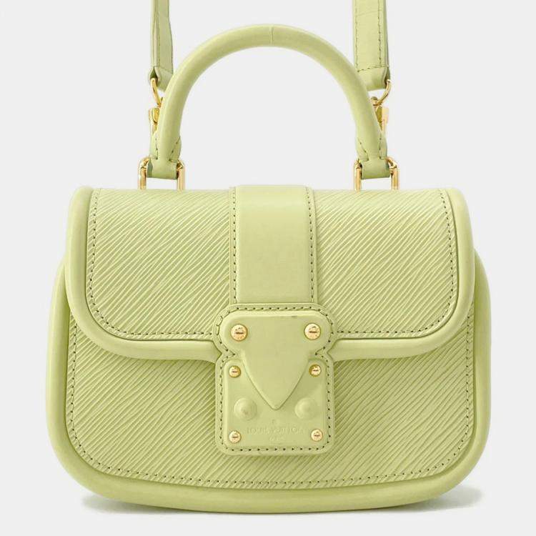 Pre Owned Louis Vuitton Hyde And City Vert Note Epi Leather Shoulder Bag