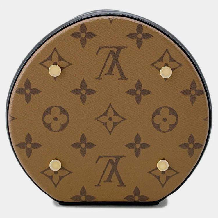 Pre Owned Louis Vuitton Cannes Noir Monogram Reverse Canvas Shoulder Bag