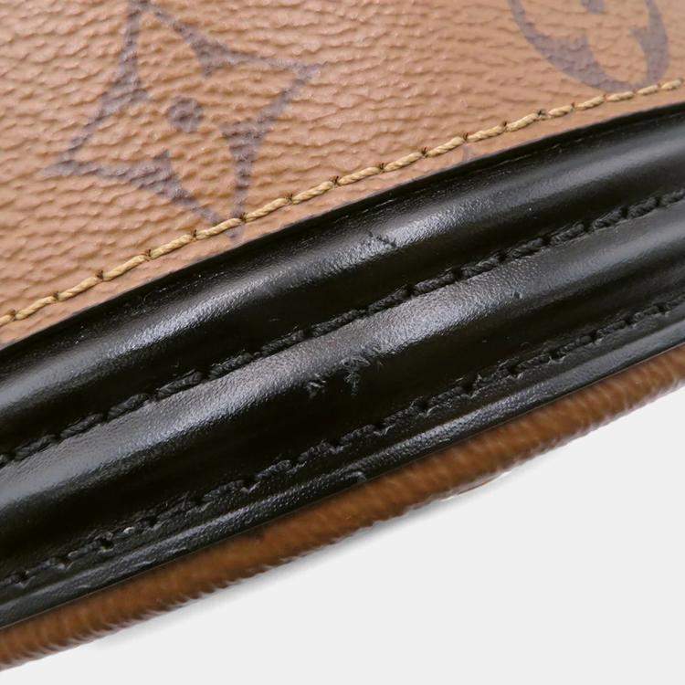 Pre Owned Louis Vuitton Cannes Noir Monogram Reverse Canvas Shoulder Bag