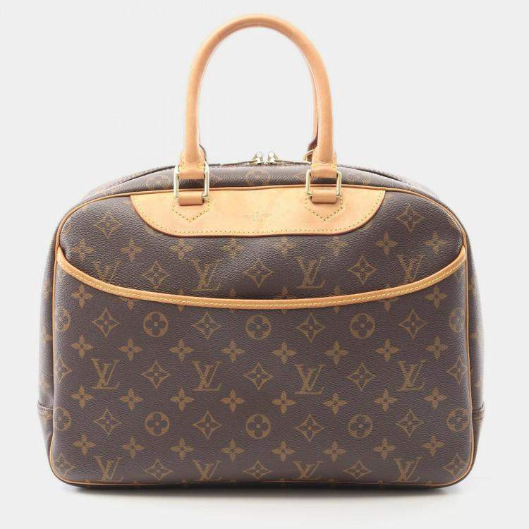 مملوكة مسبقًا Louis Vuitton Deauville Bowling Vanity Handbag Monogram Canvas