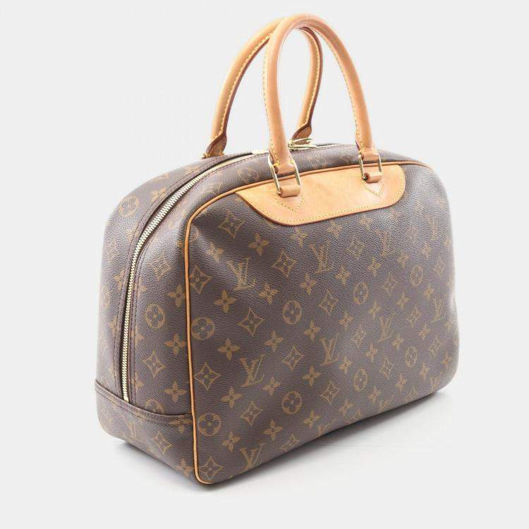 مملوكة مسبقًا Louis Vuitton Deauville Bowling Vanity Handbag Monogram Canvas