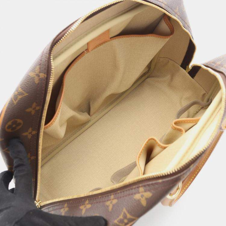 مملوكة مسبقًا Louis Vuitton Deauville Bowling Vanity Handbag Monogram Canvas