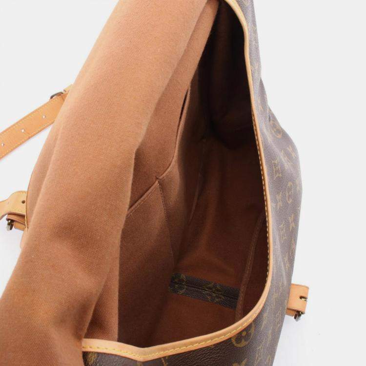 Pre Owned Louis Vuitton Samuel 35 Crossbody Shoulder Bag Monogram Canvas Brown