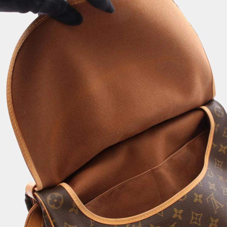 Pre Owned Louis Vuitton Samuel 35 Crossbody Shoulder Bag Monogram Canvas Brown