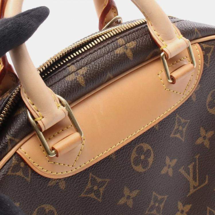 مملوكة مسبقًا Louis Vuitton Trouville Handbag Monogram Canvas Leather Brown