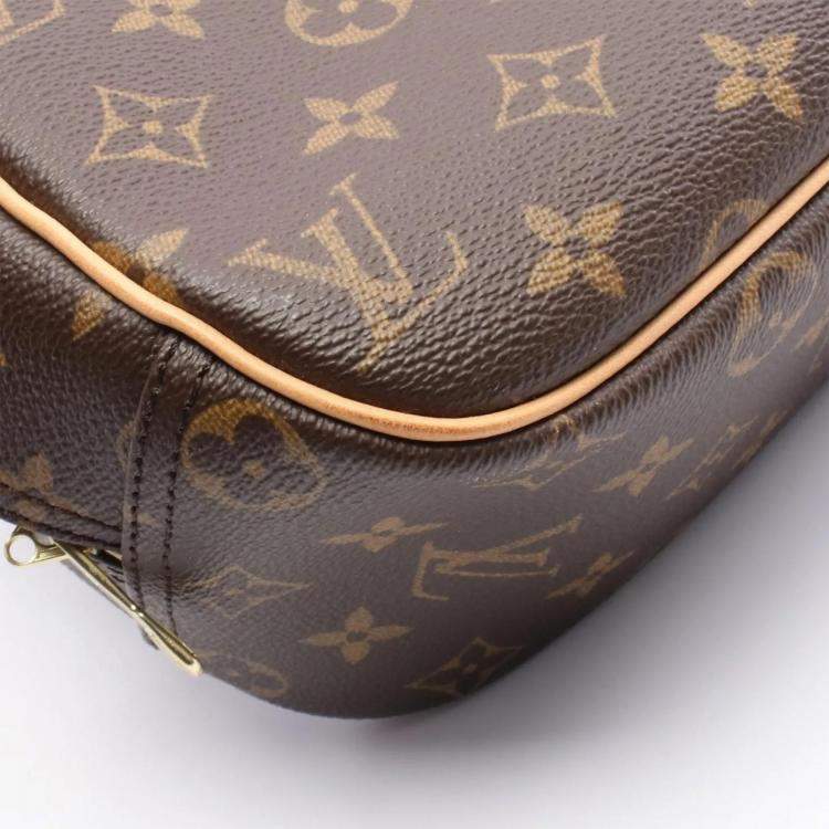 مملوكة مسبقًا Louis Vuitton Trouville Handbag Monogram Canvas Leather Brown