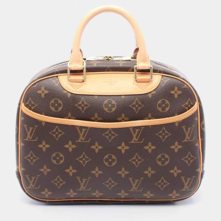 مملوكة مسبقًا Louis Vuitton Trouville Handbag Monogram Canvas Leather Brown