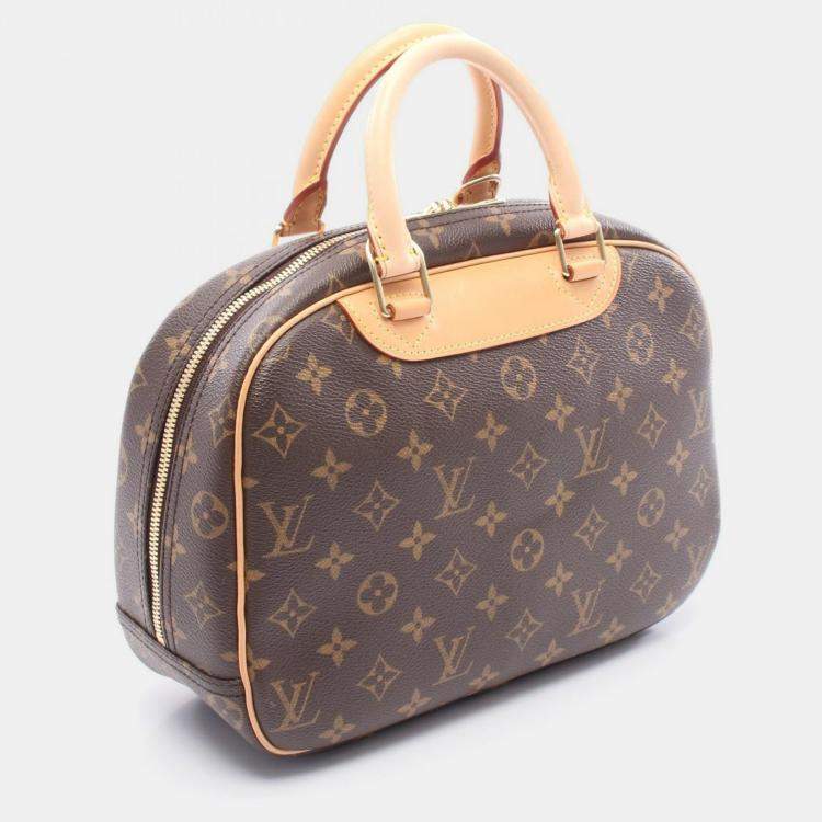 مملوكة مسبقًا Louis Vuitton Trouville Handbag Monogram Canvas Leather Brown