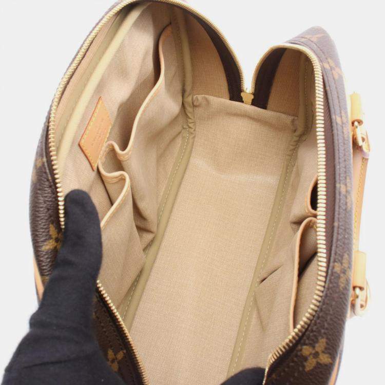 مملوكة مسبقًا Louis Vuitton Trouville Handbag Monogram Canvas Leather Brown