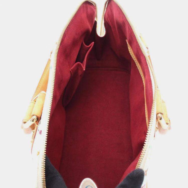 Pre Owned Louis Vuitton Alma Monogrammulticolor Blanc