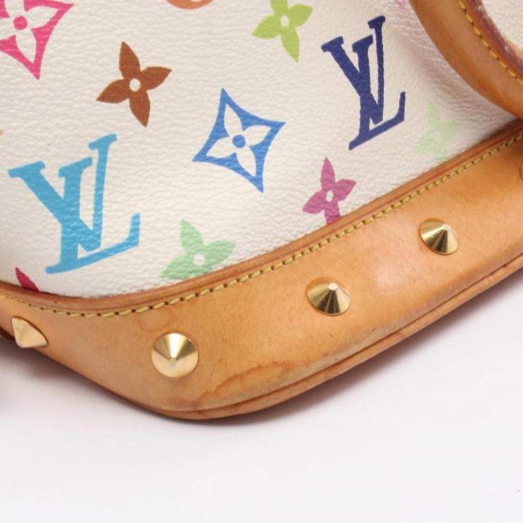 Pre Owned Louis Vuitton Alma Monogrammulticolor Blanc