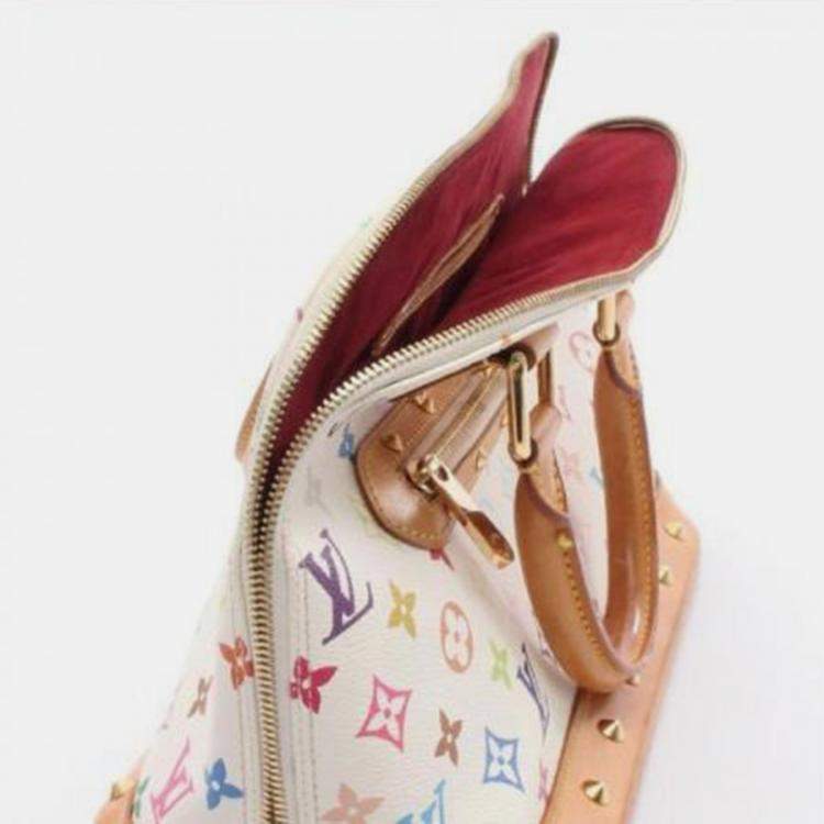Pre Owned Louis Vuitton Alma Monogrammulticolor Blanc