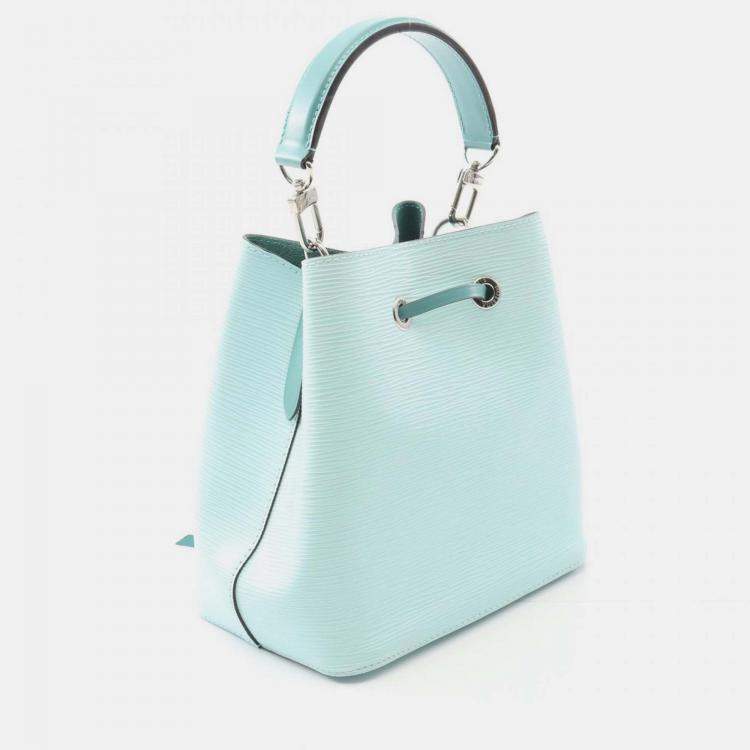 Pre Owned Louis Vuitton Neo Noe Bb Shoulder Handbag Epi Leather Seaside Blue