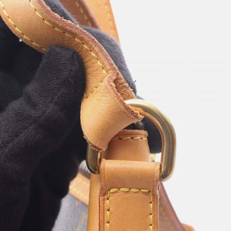 Pre Owned Louis Vuitton Odeon Mm Shoulder Bag Monogram Canvas Brown