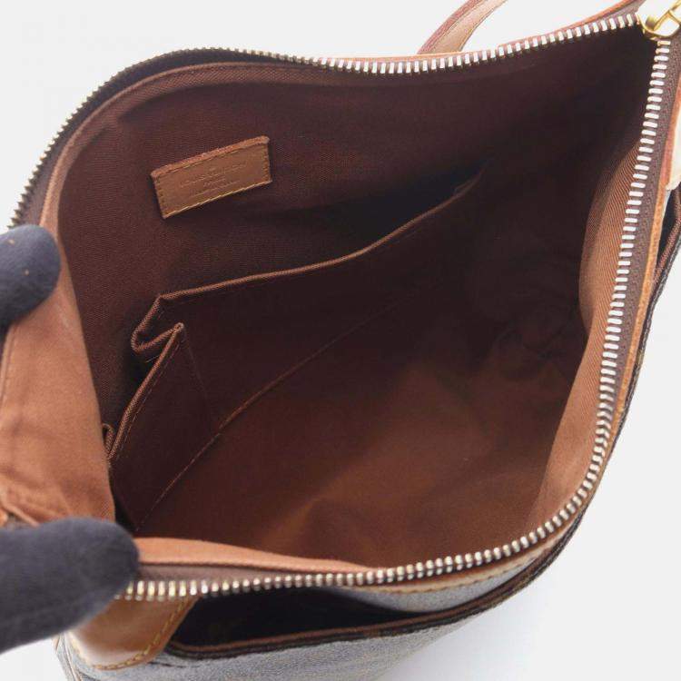 Pre Owned Louis Vuitton Odeon Mm Shoulder Bag Monogram Canvas Brown