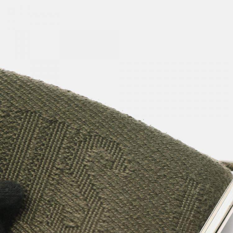 Pre Owned Louis Vuitton Takeoff Messenger Shoulder Bag Aerogram Leather Green