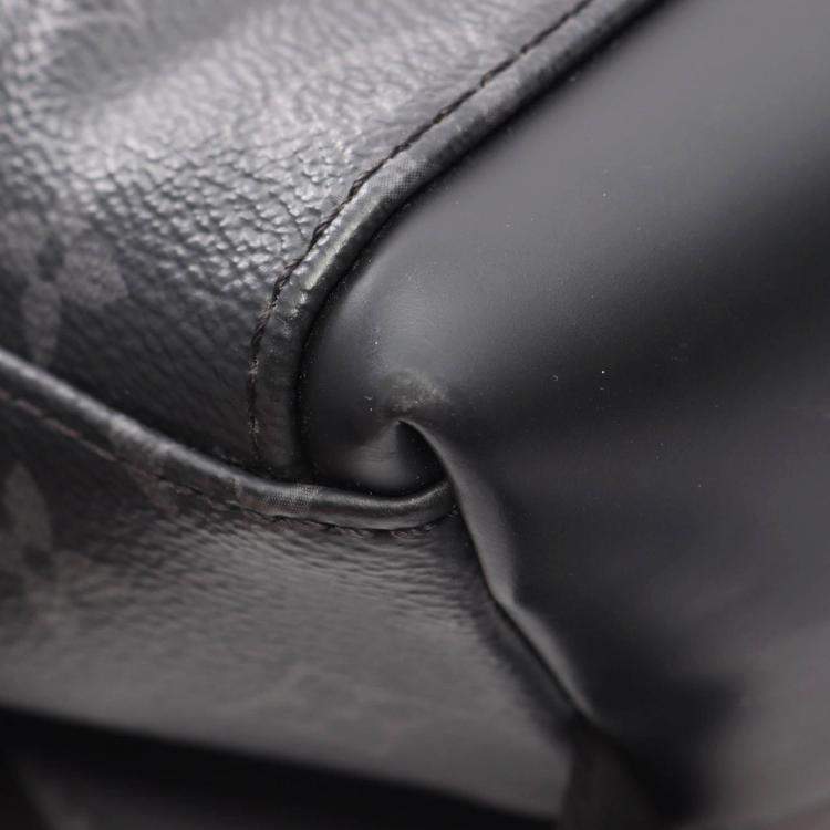 Pre Owned Louis Vuitton Messenger Voyage Pm Shoulder Bag Monogram Eclipse Black
