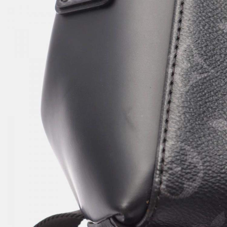 Pre Owned Louis Vuitton Messenger Voyage Pm Shoulder Bag Monogram Eclipse Black
