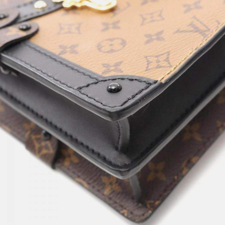 Pre Owned Louis Vuitton Trunk Clutch Monogram Reverse
