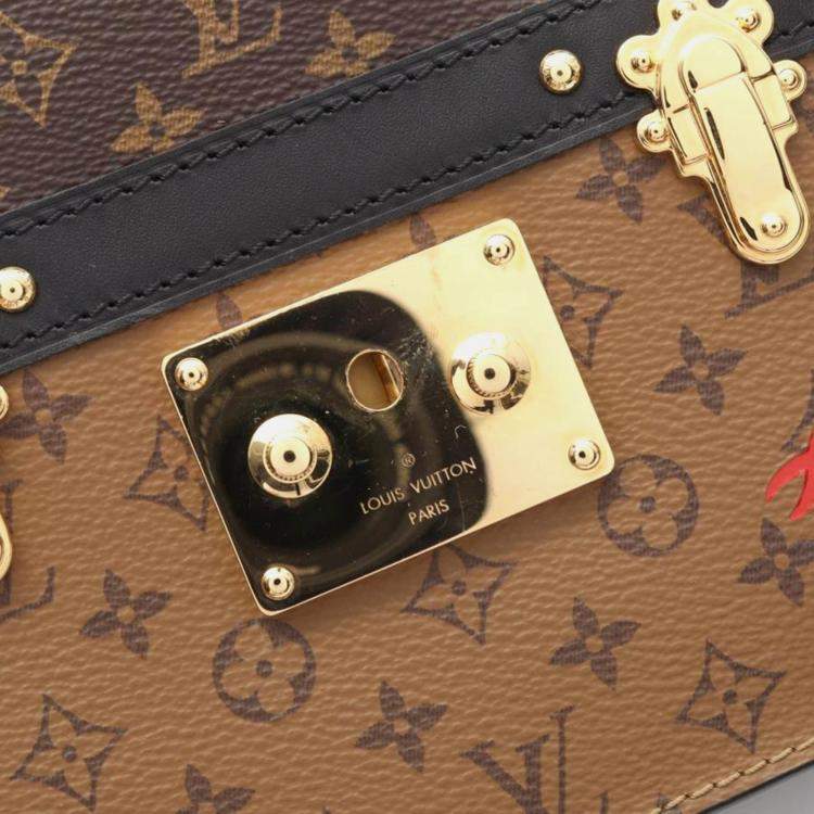 Pre Owned Louis Vuitton Trunk Clutch Monogram Reverse