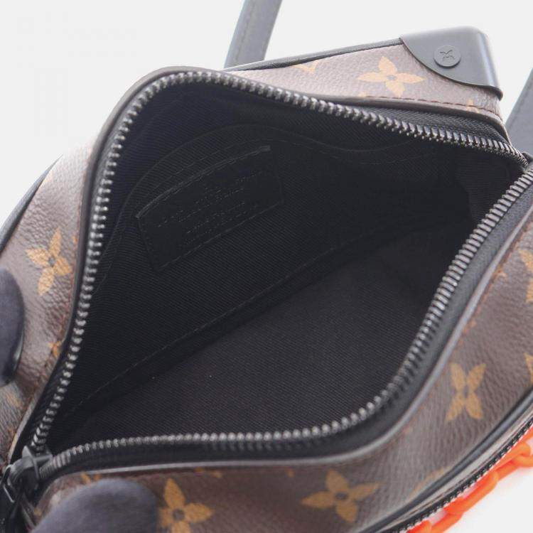 Pre Owned Louis Vuitton Mini Soft Trunk Shoulder Bag Monogram Solar Ray Black