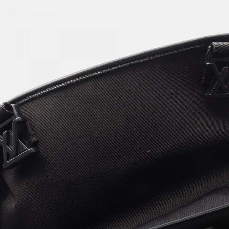 Pre Owned Louis Vuitton Messenger Voyage Pm Shoulder Bag Monogram Shadow Noir