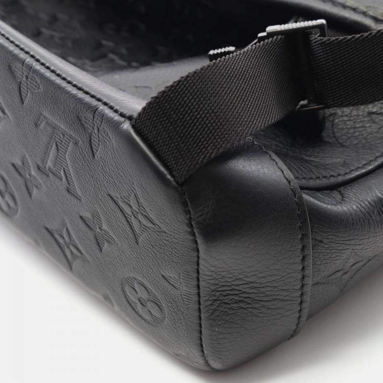 Pre Owned Louis Vuitton Messenger Voyage Pm Shoulder Bag Monogram Shadow Noir
