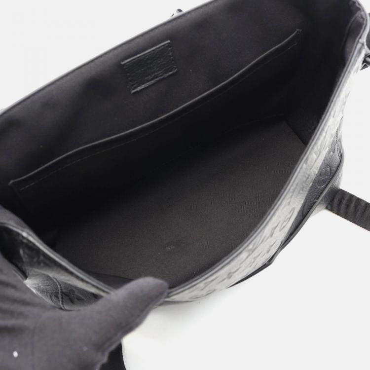 Pre Owned Louis Vuitton Messenger Voyage Pm Shoulder Bag Monogram Shadow Noir