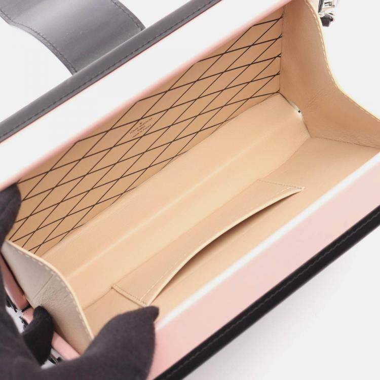 Pre Owned Louis Vuitton Petit Mar Shoulder Bag Monogram Leather Pink Brown