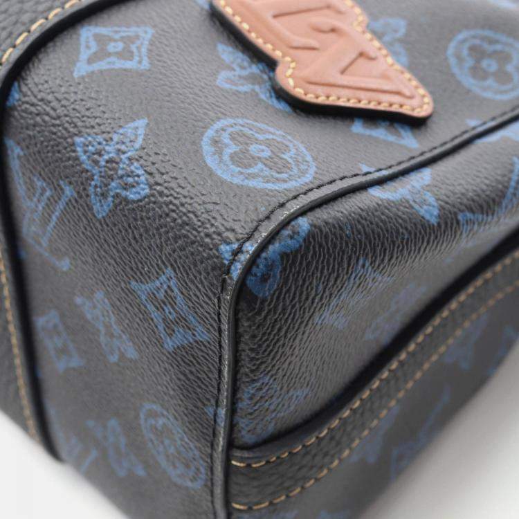 Pre Owned Louis Vuitton City Keepall Shoulder Bag Monogram Record Canvas Black