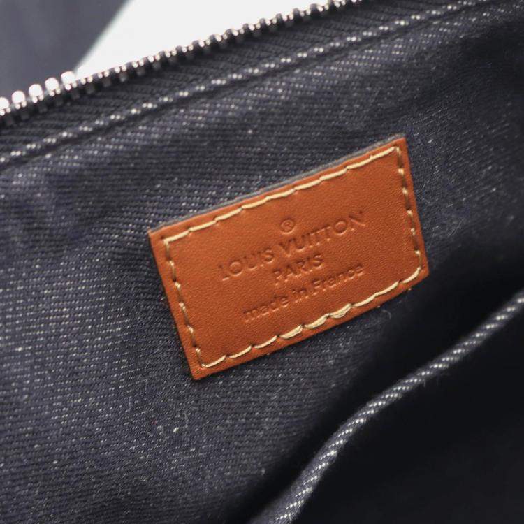 Pre Owned Louis Vuitton City Keepall Shoulder Bag Monogram Record Canvas Black