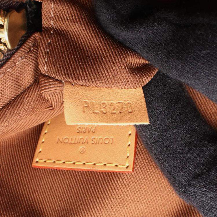 Pre Owned Louis Vuitton Panam Set Shoulder Bag Game On Monogram Pvc Coated Canvas Leather Brown Multicolor