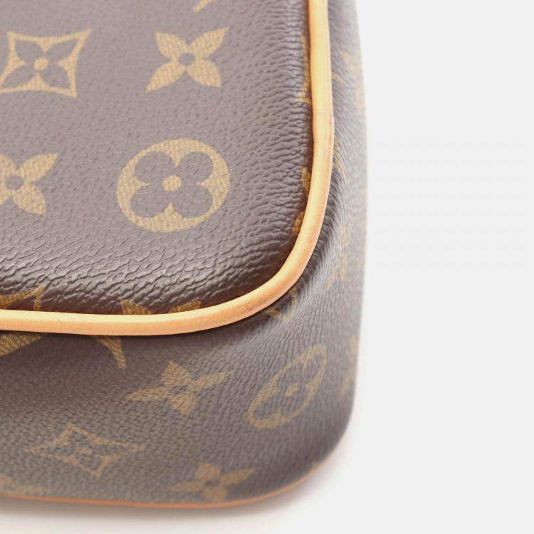 Pre Owned Louis Vuitton Sac Coeur Shoulder Bag Monogram Canvas Brown