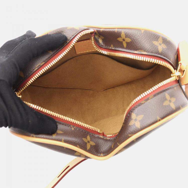 Pre Owned Louis Vuitton Sac Coeur Shoulder Bag Monogram Canvas Brown