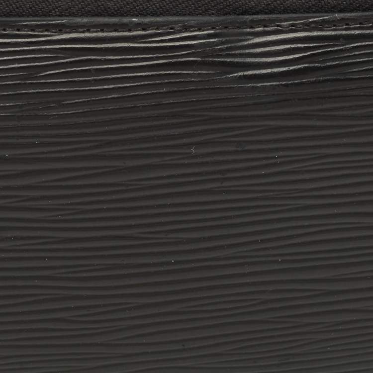 Pre Owned Louis Vuitton Black Epi Leather Zippy Wallet