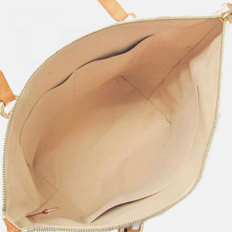 Pre Owned Louis Vuitton Damier Azur Coated Canvas Tote Bag