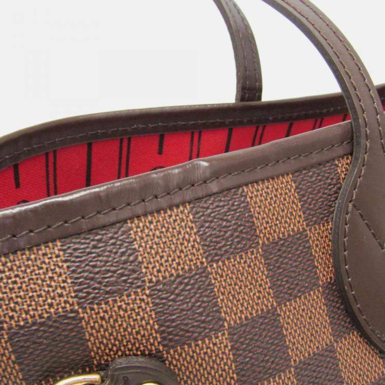 Pre Owned Louis Vuitton Neverfull MM Damier Ebene Canvas Tote Bag