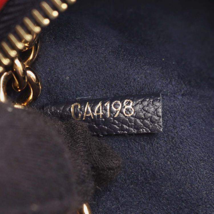 Pre Owned Louis Vuitton Navy Blue Monogram Empreinte Surene BB