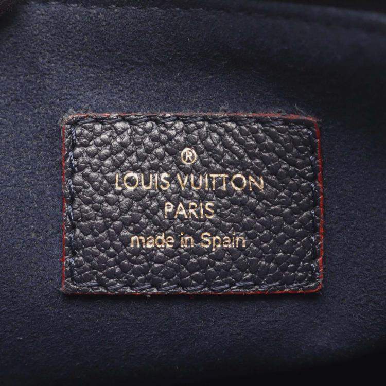 Pre Owned Louis Vuitton Navy Blue Monogram Empreinte Surene BB