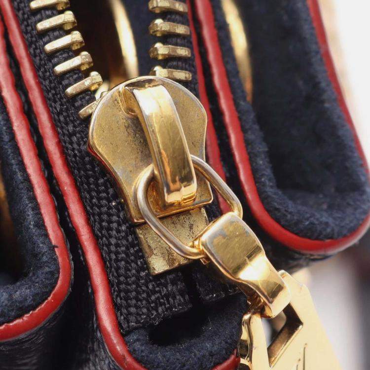 Pre Owned Louis Vuitton Navy Blue Monogram Empreinte Surene BB