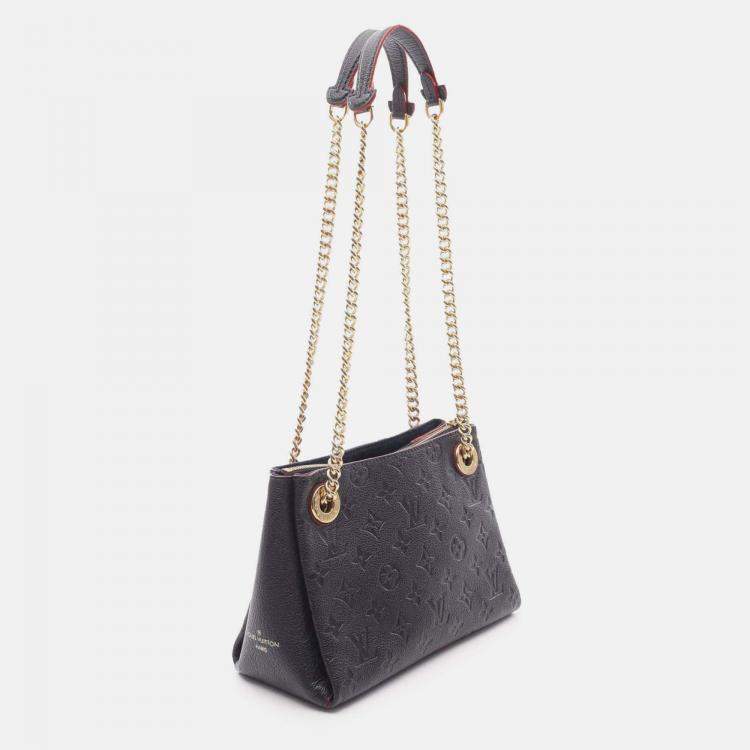 Pre Owned Louis Vuitton Navy Blue Monogram Empreinte Surene BB