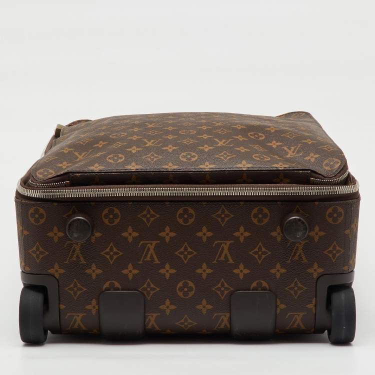 Pre Owned Louis Vuitton Monogram Canvas Pegase 55 Trolley Case