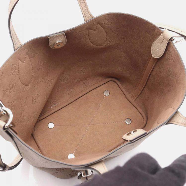 Pre Owned Louis Vuitton Blossom PM Beige/Galle Mahina Leather Tote Bag