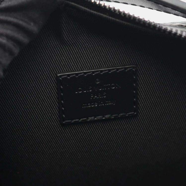 Pre Owned Louis Vuitton Soft Trunk Black Monogram Taurillon Leather Shoulder Bag