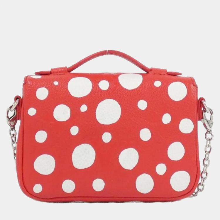 Pre Owned Louis Vuitton Micro Metis Rouge Monogram Empreinte Leather Shoulder Bag